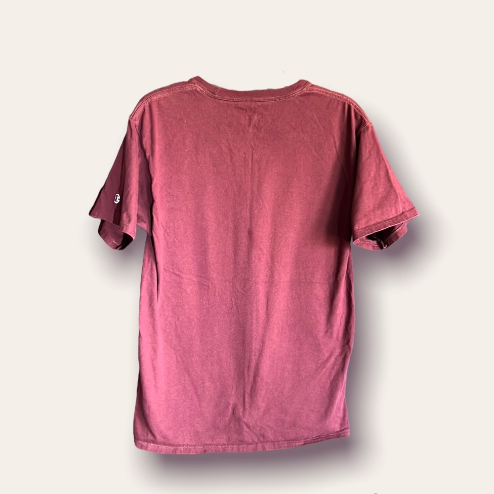 Burgundy/maroon Champion T-shirt sized M - Picture 3 of 3